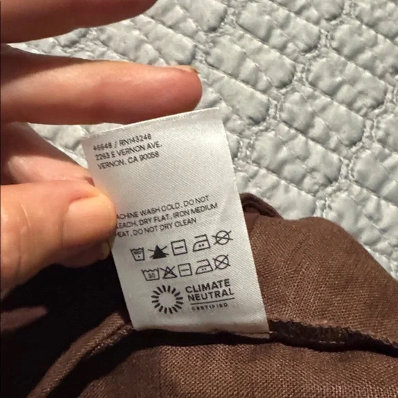 Reformation Sanda Top Chocolate Brown Size 4 - Picture 8 of 8